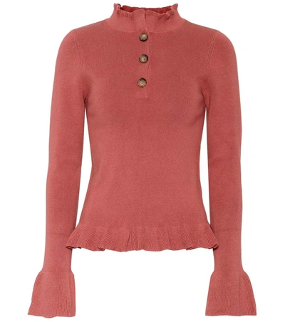 See By Chloé Cotton Blend Sweater In Caeyoe Rose