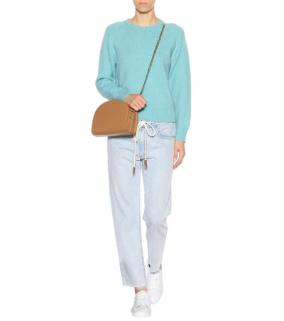 Shop Apc Wool Sweater In Turquoise