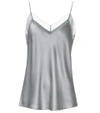 VINCE Silk satin lace-trimmed camisole