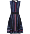 CAROLINA HERRERA Striped wool-blend dress