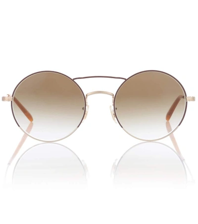 Shop Oliver Peoples Nickol Round Sunglasses