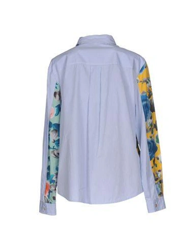 Shop Marc By Marc Jacobs Floral Shirts & Blouses In Sky Blue