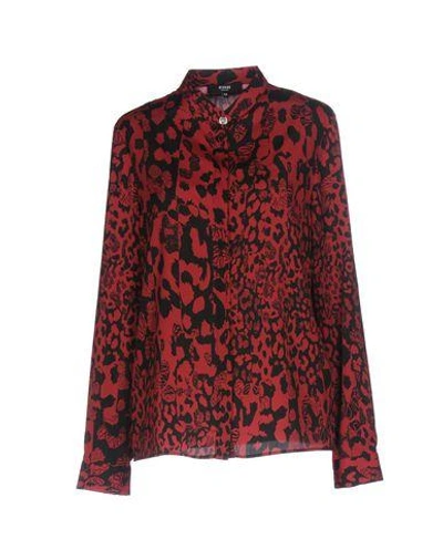 Shop Versus Patterned Shirts & Blouses In Red