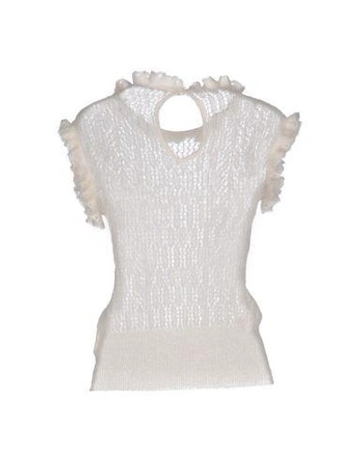 Shop Veronique Branquinho Sweater In Ivory