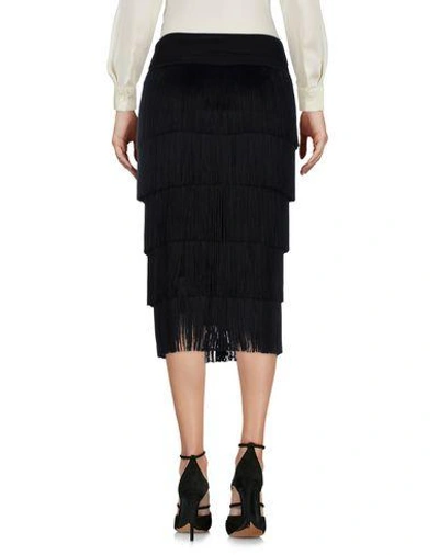 Shop Norma Kamali Knee Length Skirts In Black