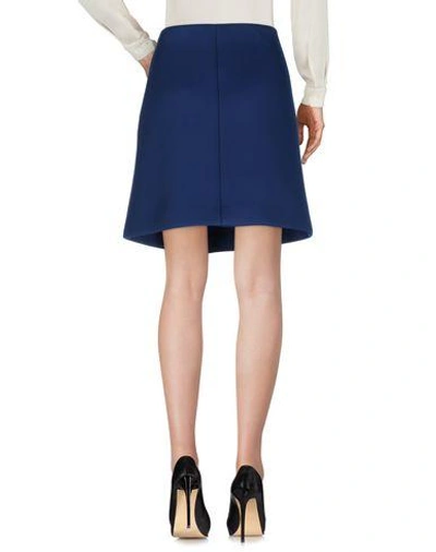 Shop Courrèges Knee Length Skirt In Blue