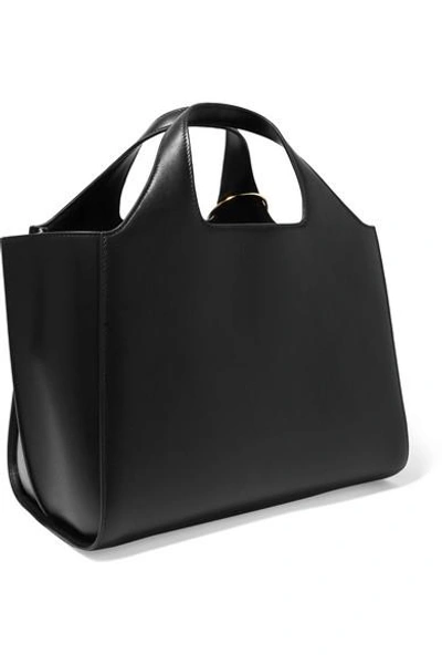 Shop Victoria Beckham Newspaper Small Leather Tote