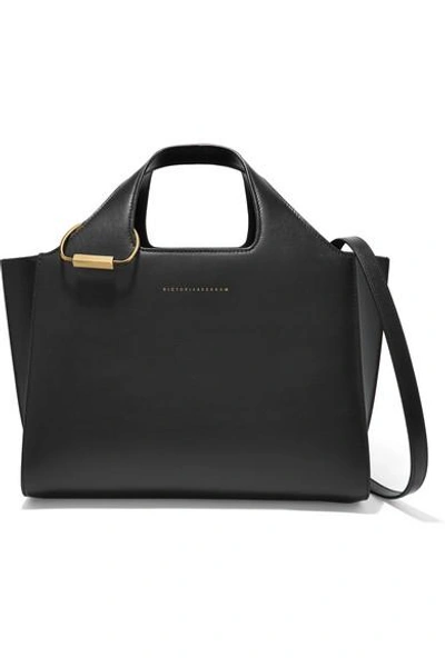 Shop Victoria Beckham Newspaper Small Leather Tote