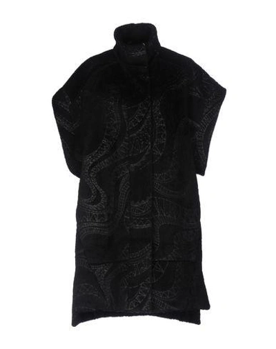 Shop Emilio Pucci Coat In Black