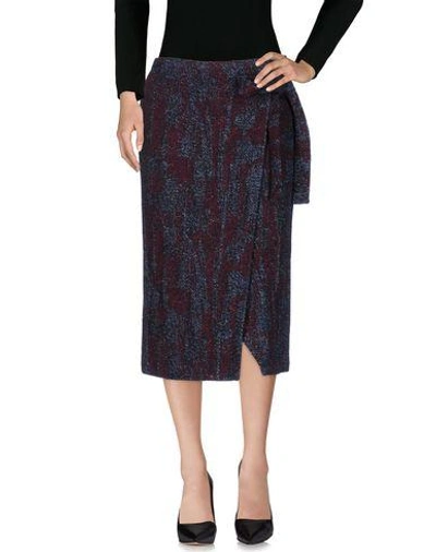 Shop Damir Doma Midi Skirts In Deep Purple