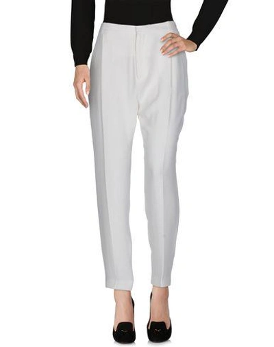 Shop Joseph Casual Pants In Ivory