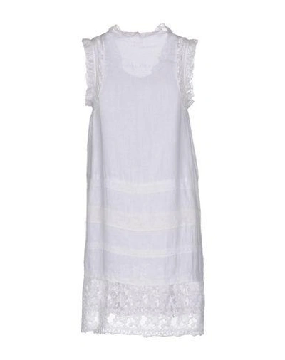 Shop 120% Lino Short Dress In White