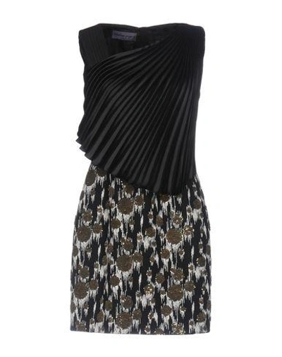 Shop Emanuel Ungaro Short Dress In Black