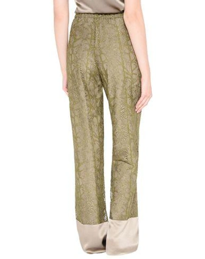 Shop Alberta Ferretti Pants In Military Green
