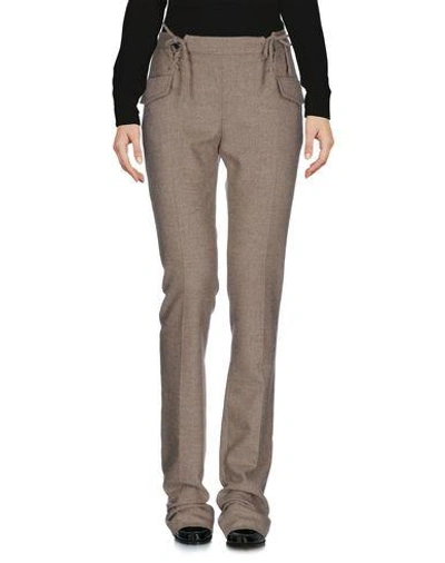 Shop Ermanno Scervino Casual Pants In Grey