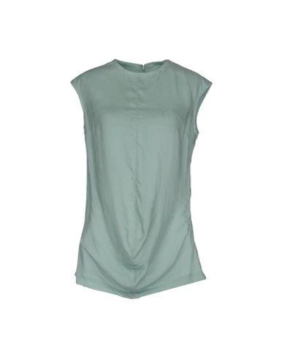 Shop Yohji Yamamoto Top In Light Green