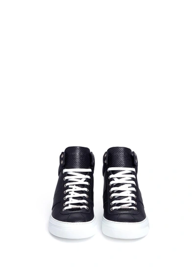 Shop Jimmy Choo 'belgravia' Star Stud Embossed Leather Sneakers