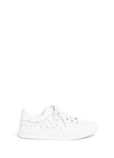 Shop Jimmy Choo 'ace' Star Stud Leather Sneakers