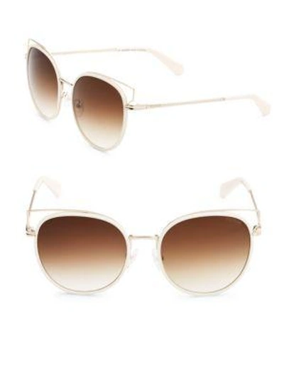 Balmain 55mm Cat Eye Sunglasses In Ivory Light