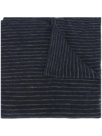 Isabel Marant Pinstriped Scarf In Blue