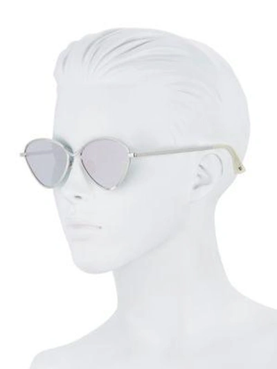 Shop Karen Walker 56mm Bazaar Sunglasses In Platinum