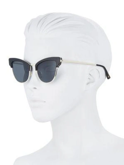 Shop Karen Walker Ashanti 51mmcat-eye Sunglasses In Matte Black