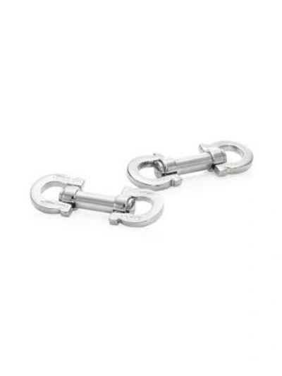 Ferragamo Gancini Gemelli Cuff Links In Silver