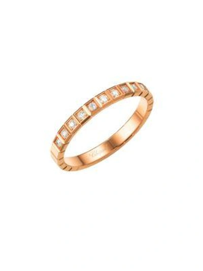 Shop Chopard Ice Cube Diamond & 18k Rose Gold Ring