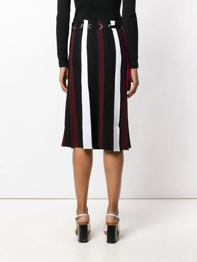 Shop Proenza Schouler Knit Pleated Skirt In Multicolour