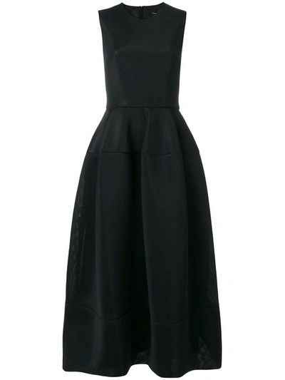 Simone Rocha Structured Midi Dress In Black