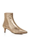 Rebecca Minkoff Siya Leather Pointed Toe Booties - 100% Exclusive In Gold