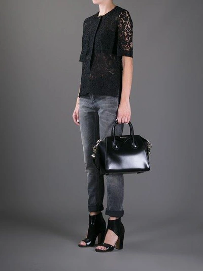 Shop Givenchy 'antigona' Small Tote In Black