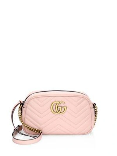 Gucci Gg Marmont Matelasse Shoulder Bag In Pink
