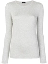 Joseph Round Neck Sweatshirt In Grey