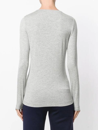 Shop Joseph Round Neck Sweatshirt In Grey