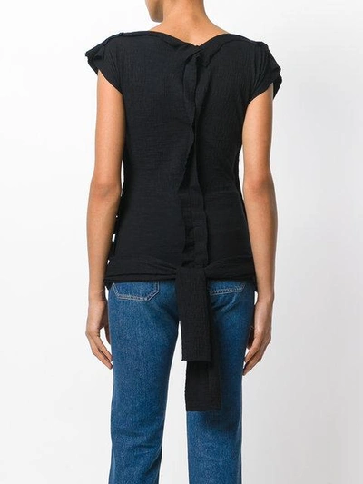 Shop Loewe Knotted Top In Black