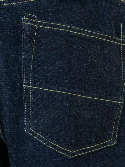 Shop Ganryu Cropped Regular Jeans In Black