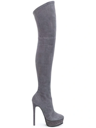 Casadei Thigh Length Platform Boots | ModeSens
