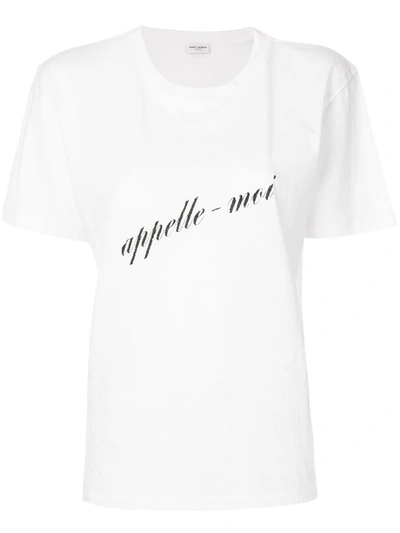 Shop Saint Laurent Appelle-moi T-shirt