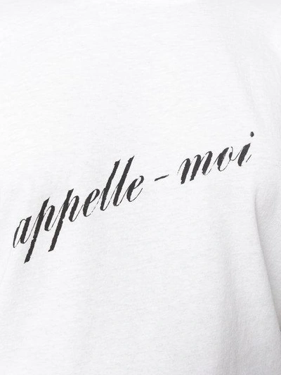 Shop Saint Laurent Appelle-moi T-shirt