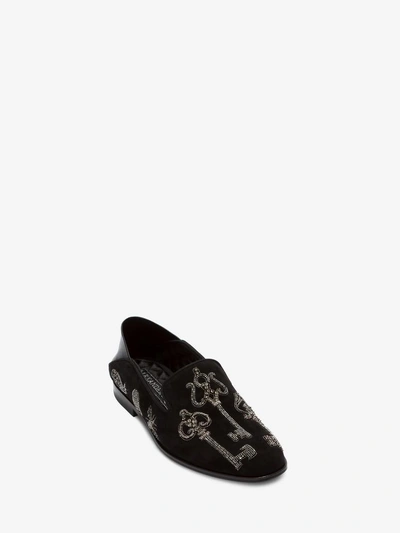 Shop Alexander Mcqueen Embroidered Slipper