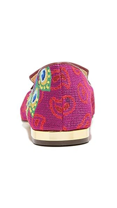 Shop Charlotte Olympia Peacock Slippers In Multi