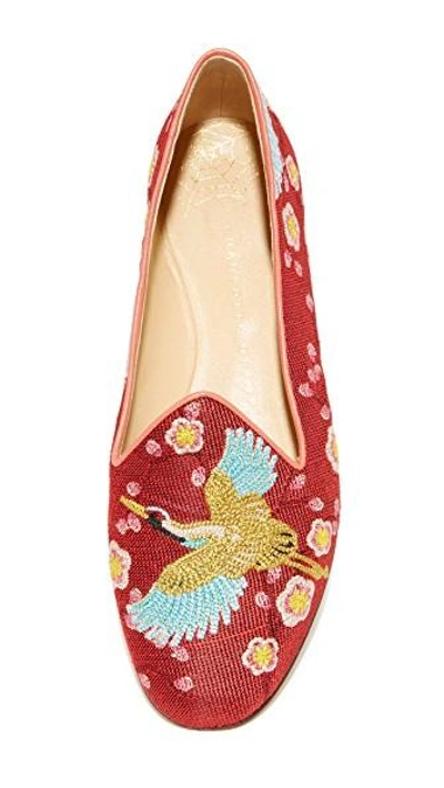 Shop Charlotte Olympia Cherry Blossom Slippers In Multi