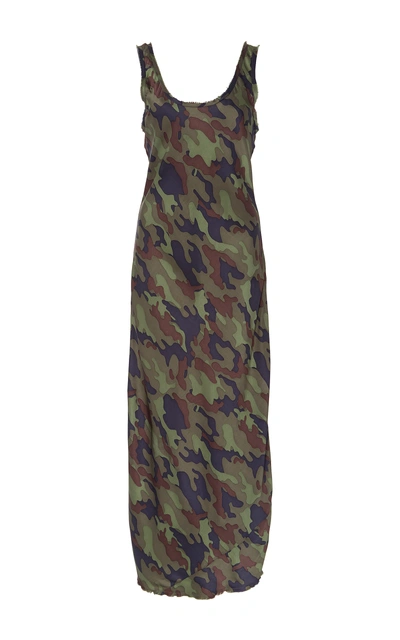 Nili Lotan Camo Tank Silk Dress