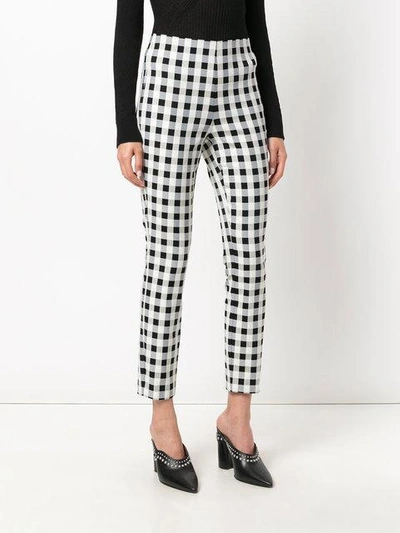 Shop Rag & Bone Checkered Cropped Trousers