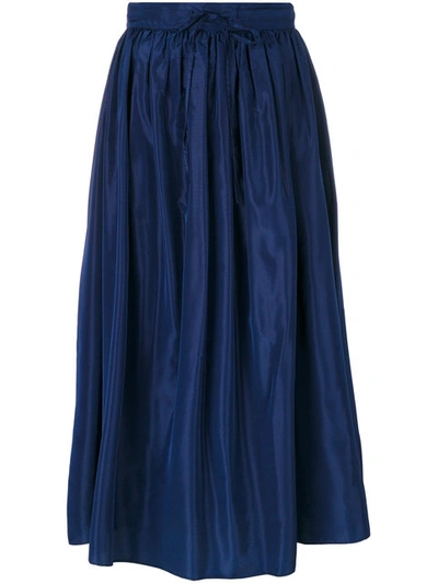 Kenzo Plissé Skirt In Blue