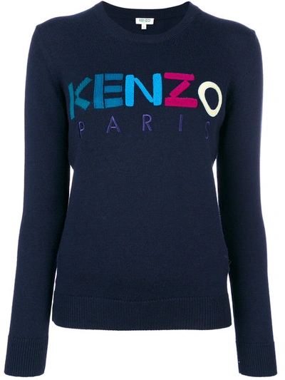 Shop Kenzo Paris Jumper - Blue