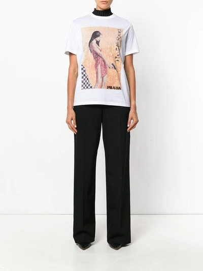 Shop Stella Mccartney High Waisted Trousers In Black