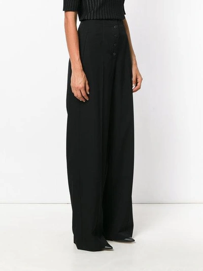 Shop Stella Mccartney High Waisted Trousers In Black