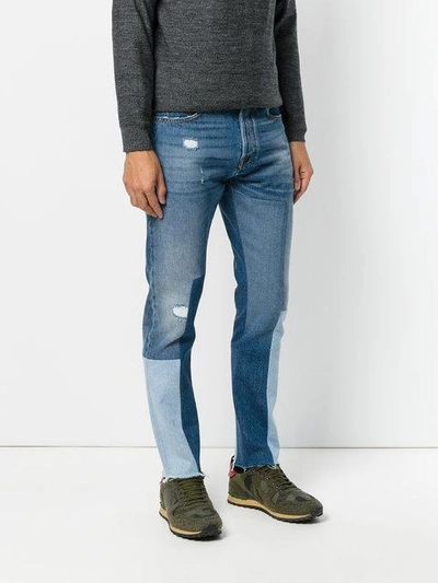 Shop Valentino Patchwork Jeans